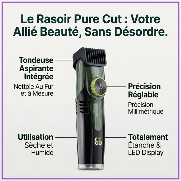 Pure Cut - Tondeuse aspirante