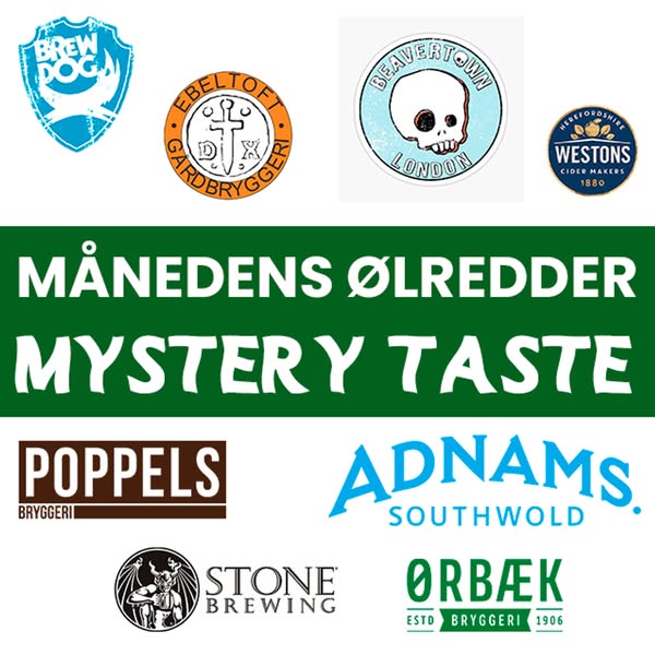Månedens Mystery Ølredder Taste+ (6 STK) (Gns. 31,5 Kr. Pr. Øl)
