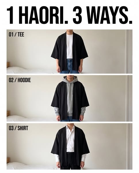 1 haori. 3 ways.