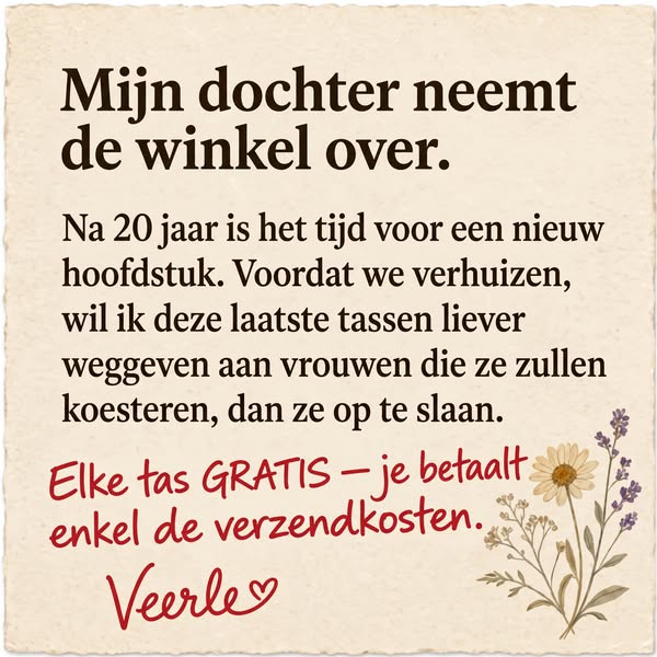 Elke Tas Is Nu Gratis