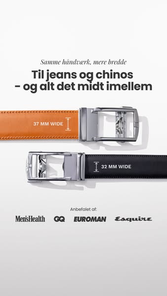 Ét bælte, mange muligheder