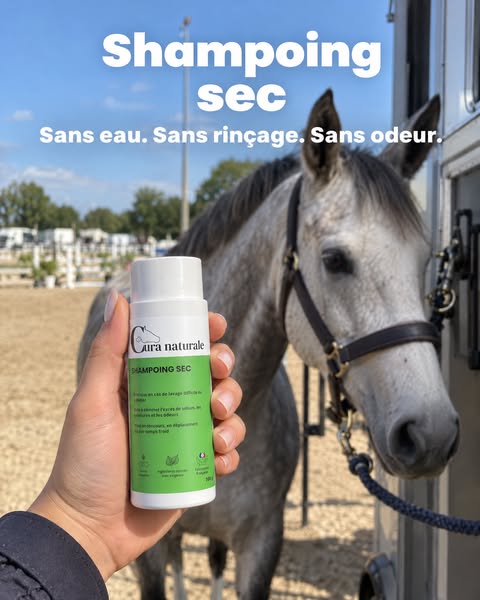 Shampoing sec pour cheval