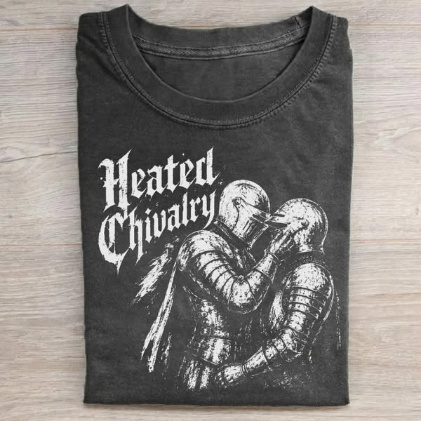 Heated Chivalry Knight Medieval Gay T-Shirt