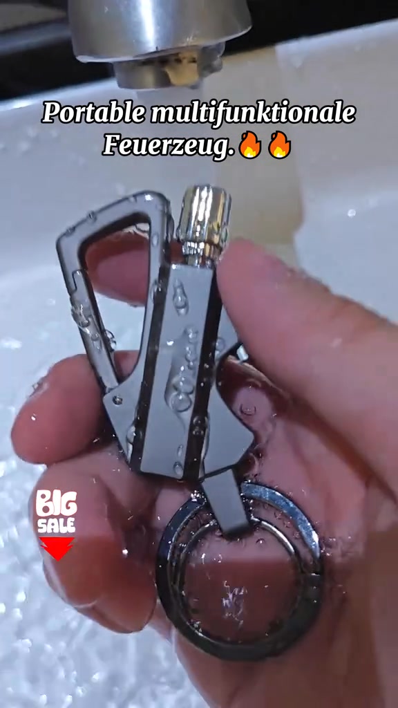 Multitool Schlüsselanhänger Flaschenöffner, Wiederverwendbar