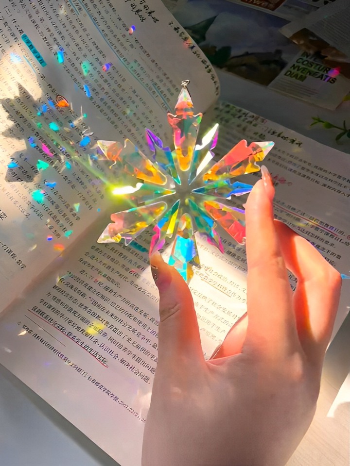 Perfect Valentine's Day GiftCrystal Snowflake Suncatcher
