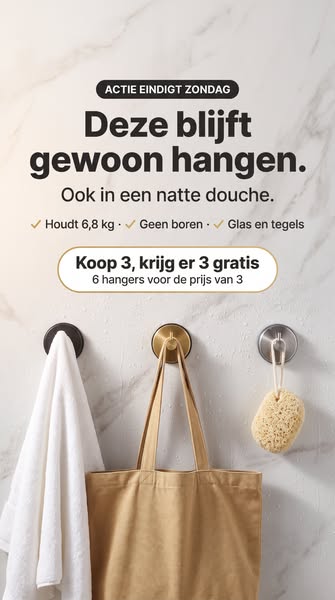 6 haken voor de prijs van 3