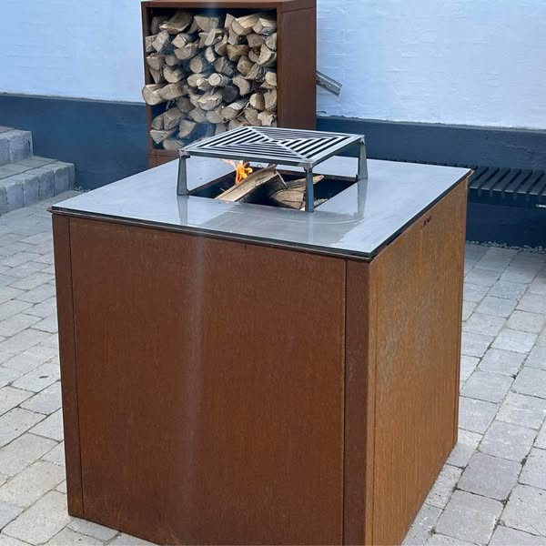 Bålgrill i cortenstål fra byJEMA