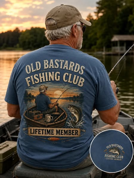 $7.99 | Funny Old Guy Fishing Tees