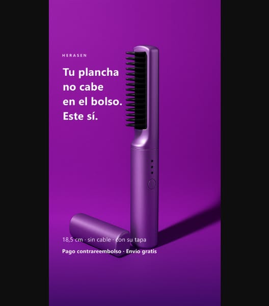 El alisador que cabe en el bolso