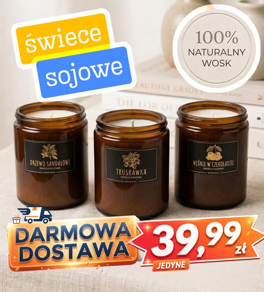 Naturalne świece sojowe