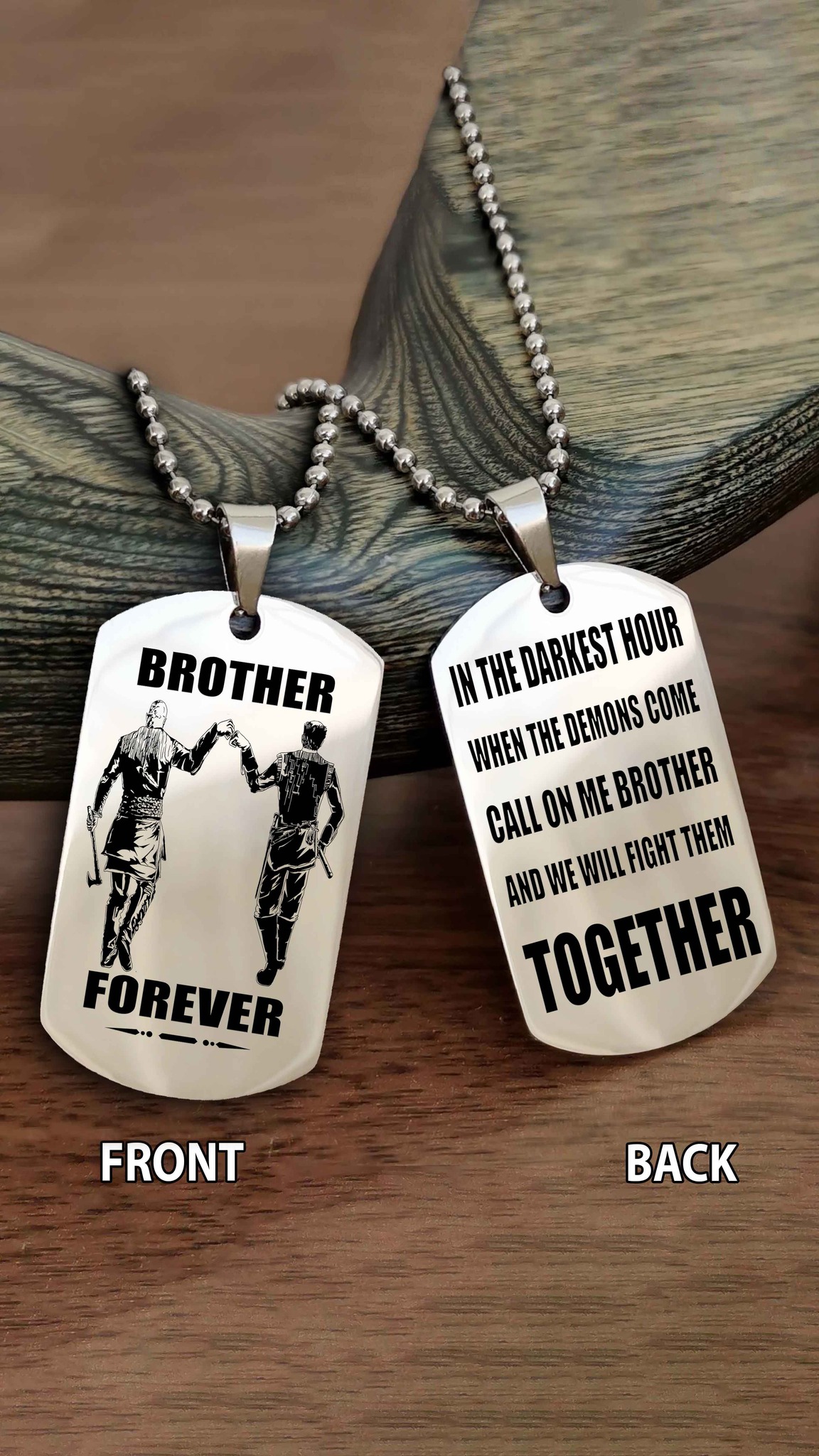 Viking dog tag for Brother