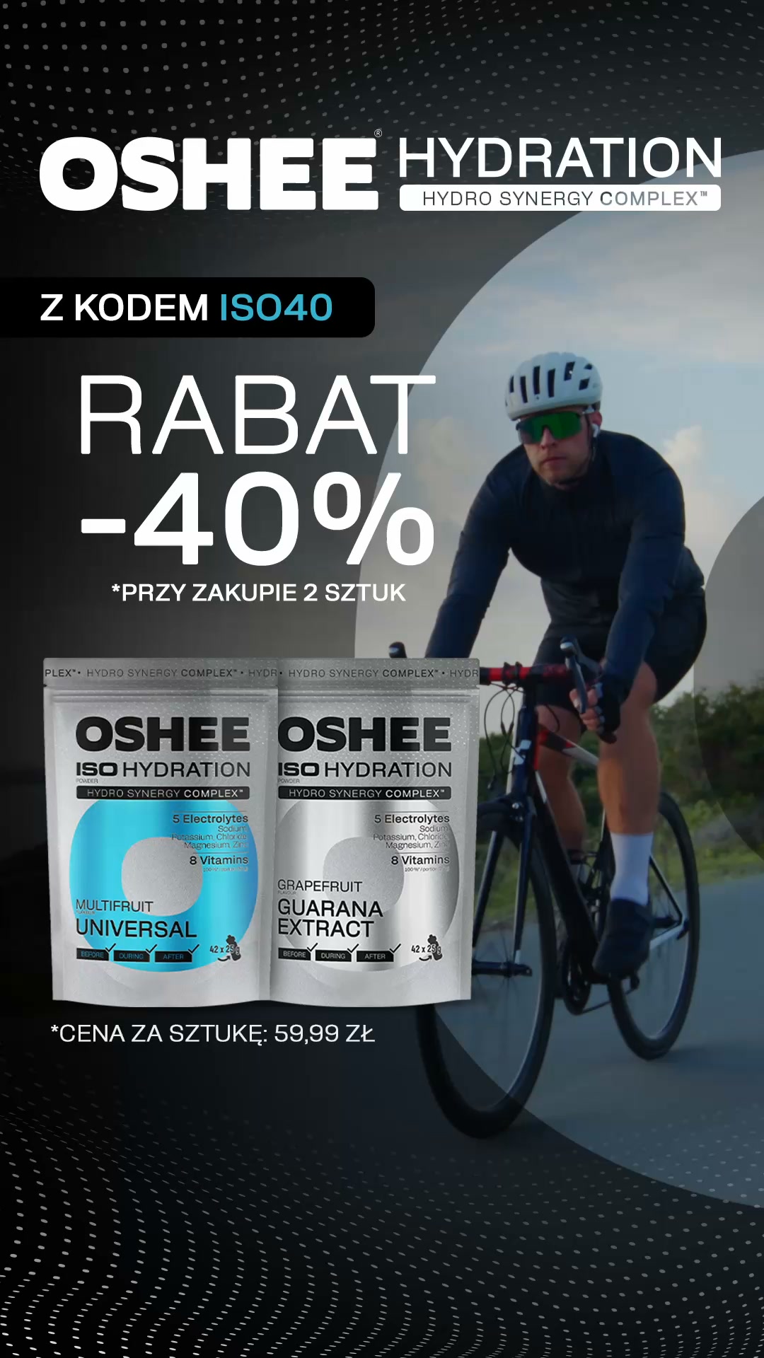 Kup minimum 2 produkty, wpisz kod ISO40 i oszczędzaj 40%!