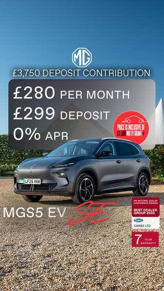 PCP: MGS5 EV SE £280 Per Month | Cars2 Yorkshire