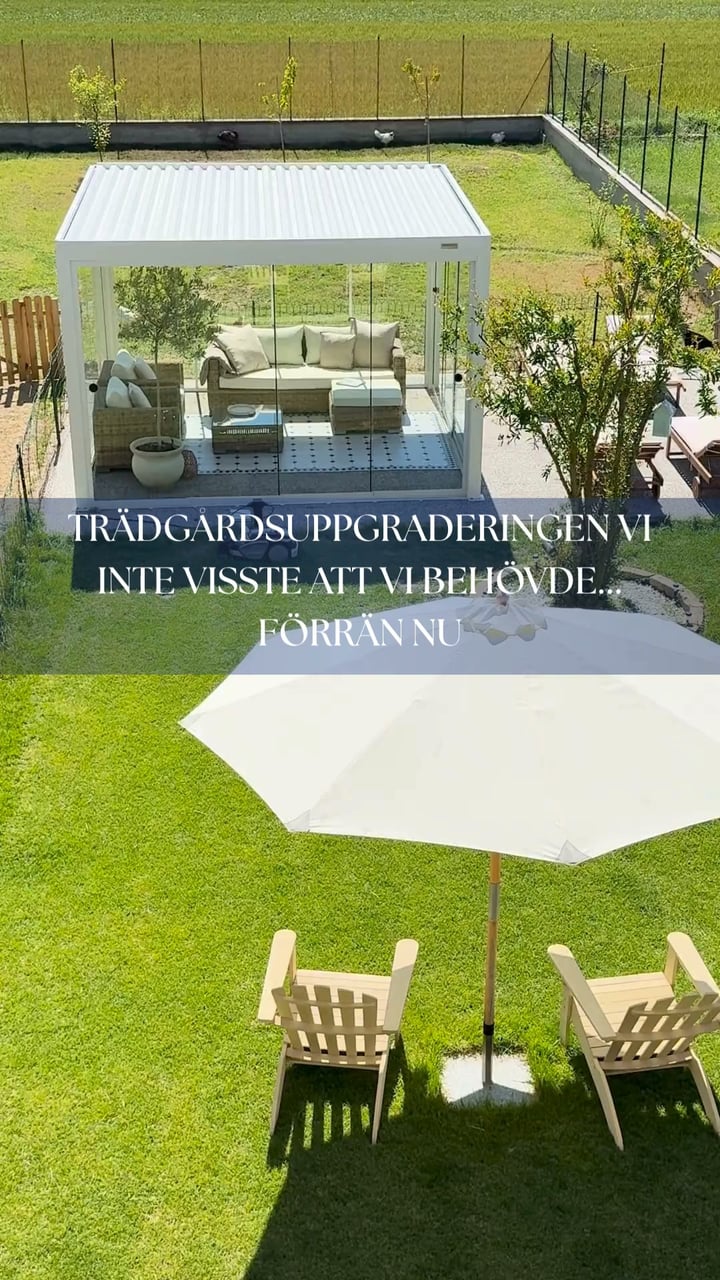 Förvandla uteplatsen på en dag med PERGOLUX