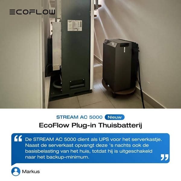EcoFlow Plug-in Thuisbatterij | STREAM AC 5000