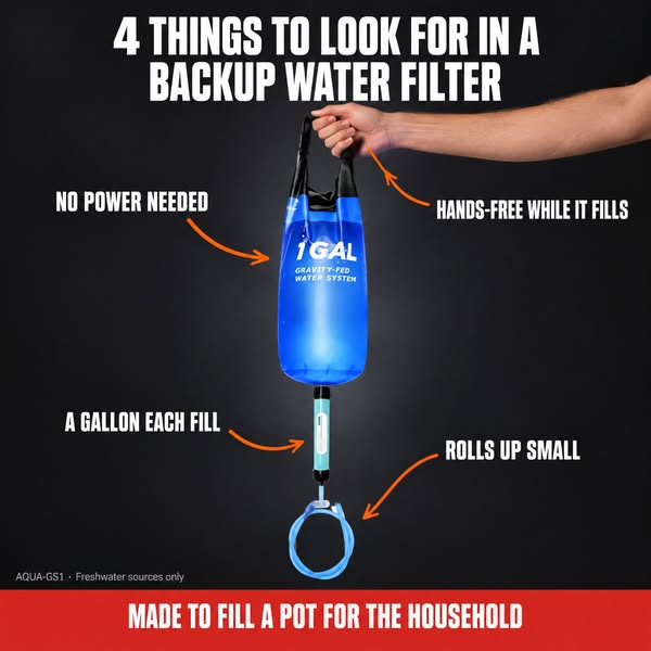 Fill it. Hang it. Let gravity work.