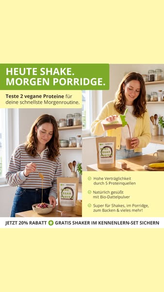 Bio Vegan Protein. Ohne Schnickschnack.
