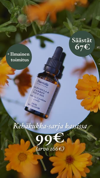 Kehäkukka-hoitorutiini kasvoille