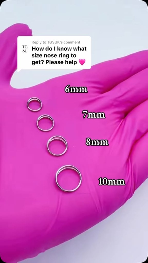 Sensitive skin approved nose rings