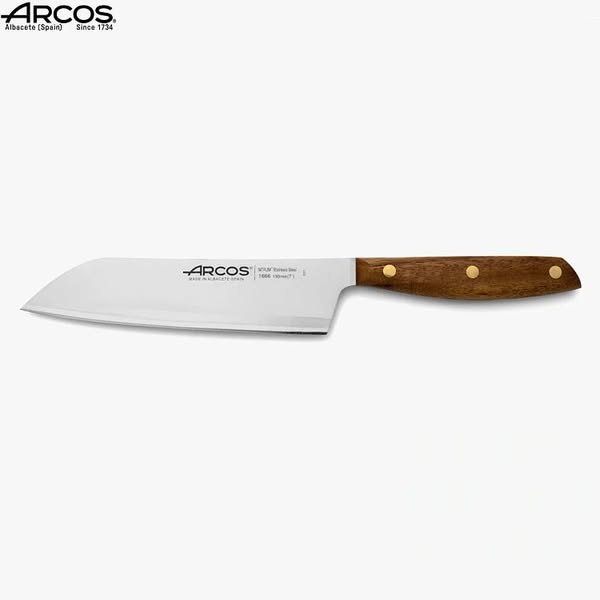 Επαγγελματικό Μαχαίρι Santoku Nordika με Λαβή από Ξύλο Καρυδιάς 19cm