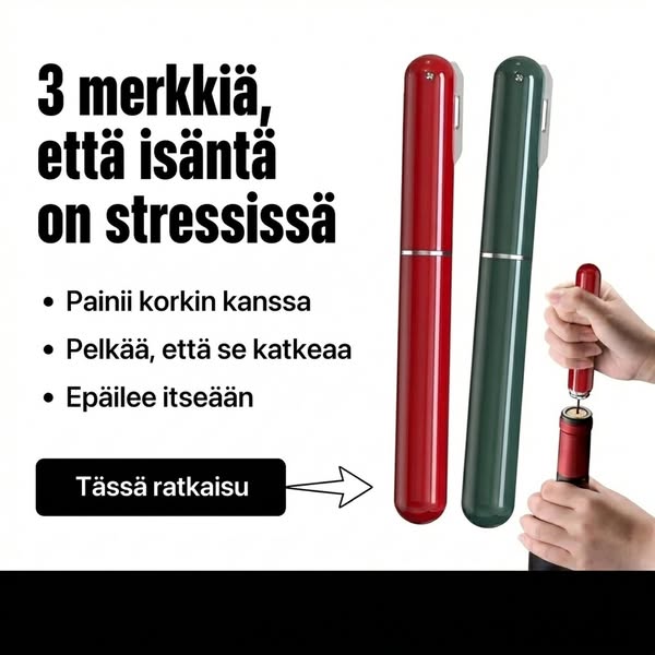 Viini auki sujuvasti parissa sekunnissa!