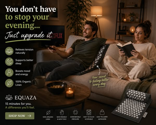 Can't relax after a long day? Try our linen acupressure set! Don't Miss the Free Gifts and Free shipping