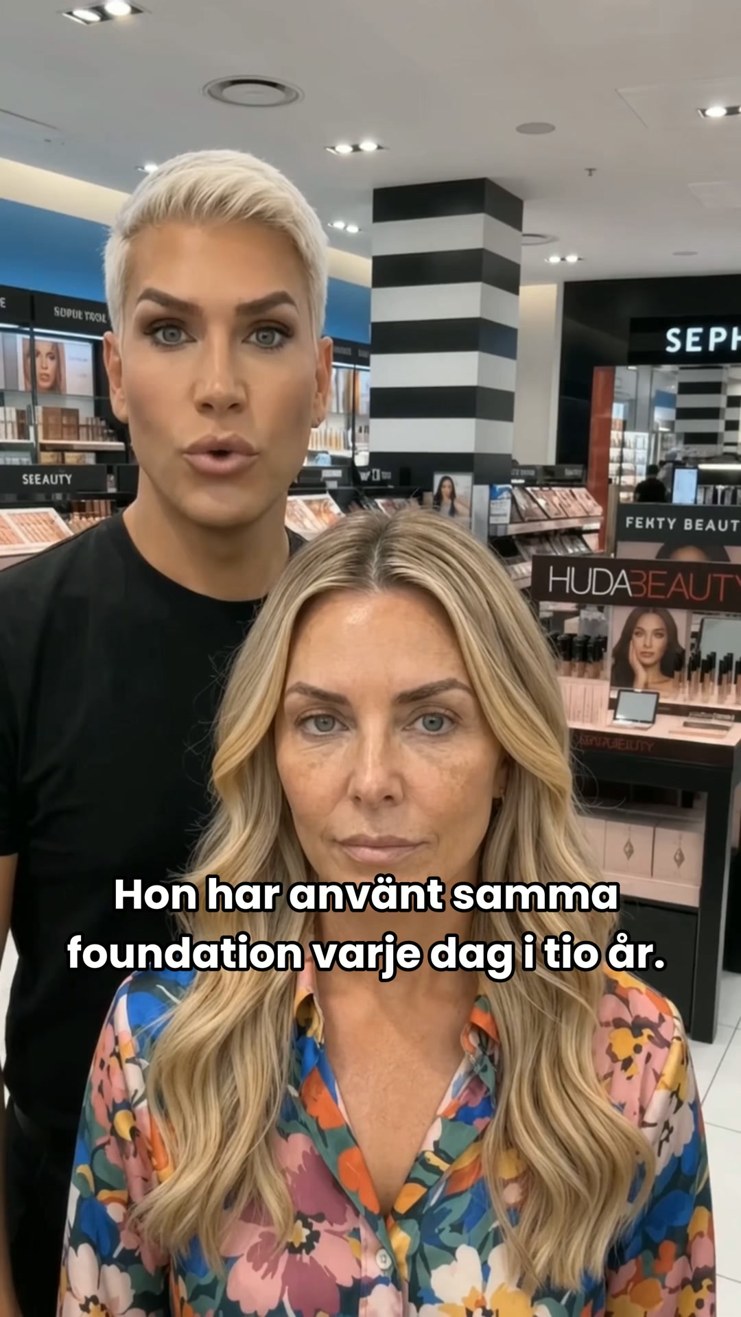 Samma ansikte, åtta timmar senare