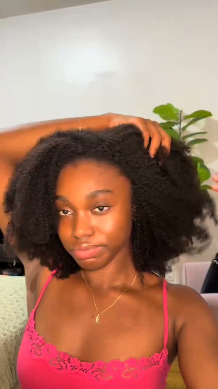Kinky Half Wig With 4C Edges