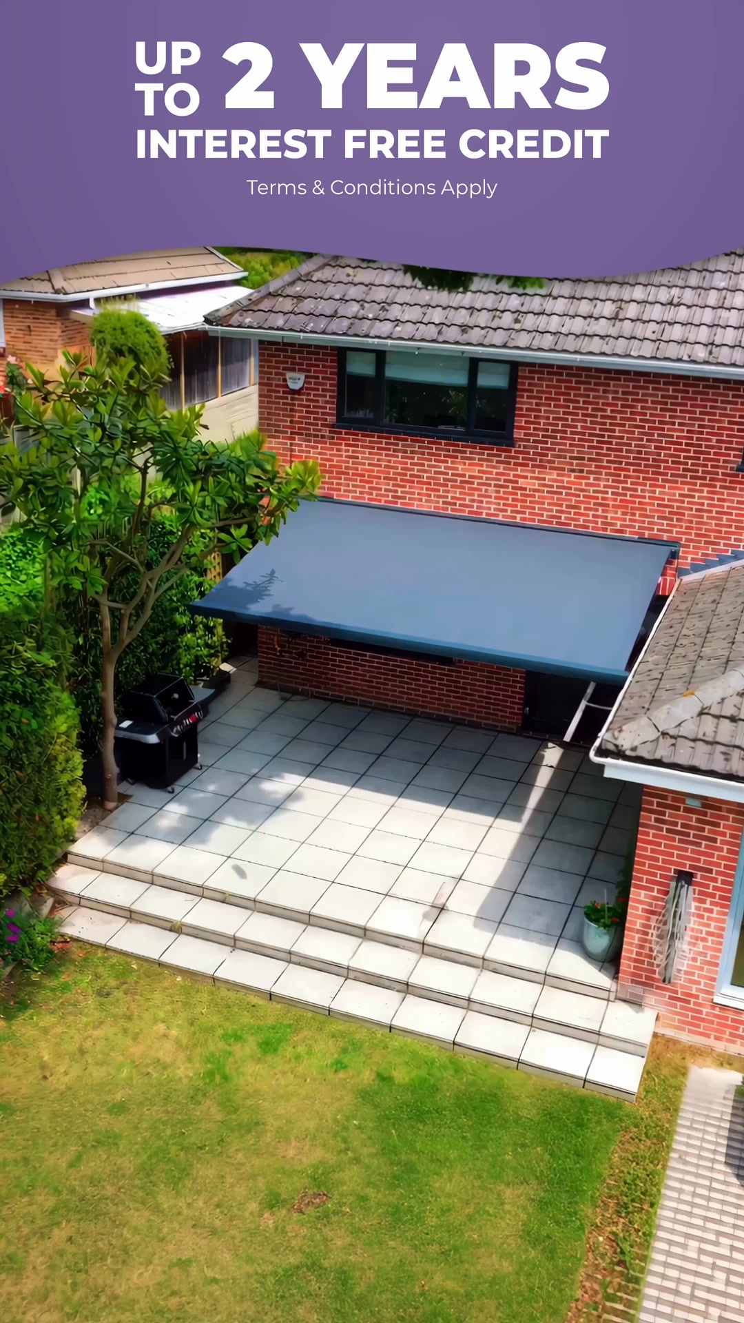 Up To 2 Years Interest Free Credit on Awnings