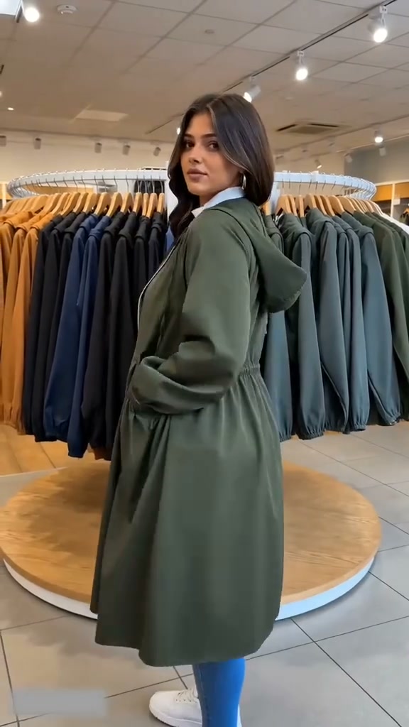 Limited Time 50% Off! Plus Size | Women's Mid-Length Hooded Everyday Jacket