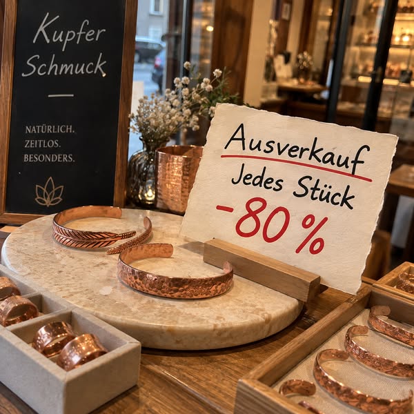 Schmuck aus 99,9 % reinem Kupfer