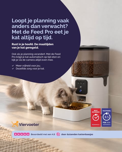 Nooit meer twijfelen of je huisdier gevoed