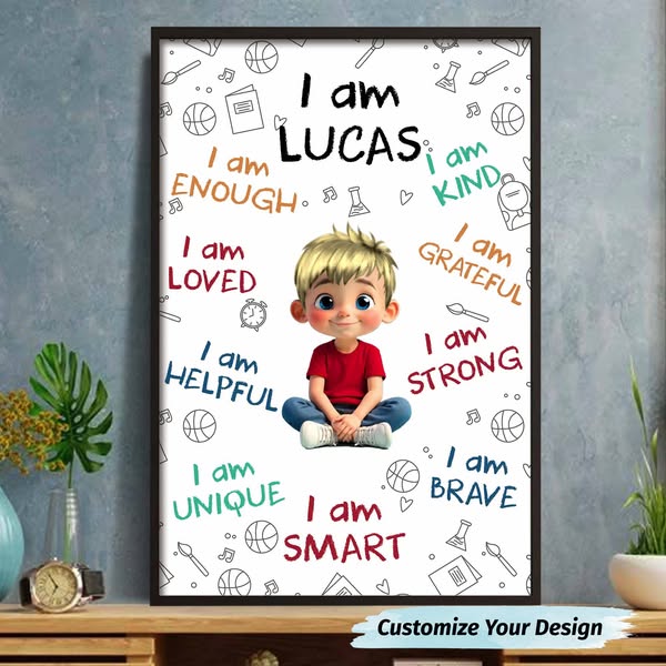Boost Your Child’s Confidence with a Personalized Poster!