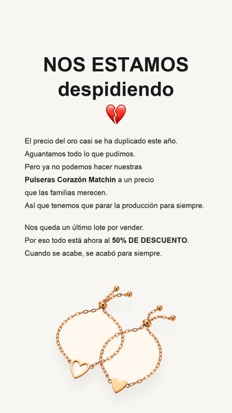 NOS DESPEDIMOS. TODO AL 50%