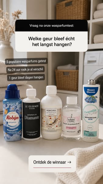 Wij testten de 5 populairste wasparfums, de winnaar verraste ons