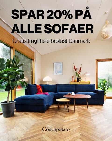 SPAR 20% PÅ ALLE SOFAER