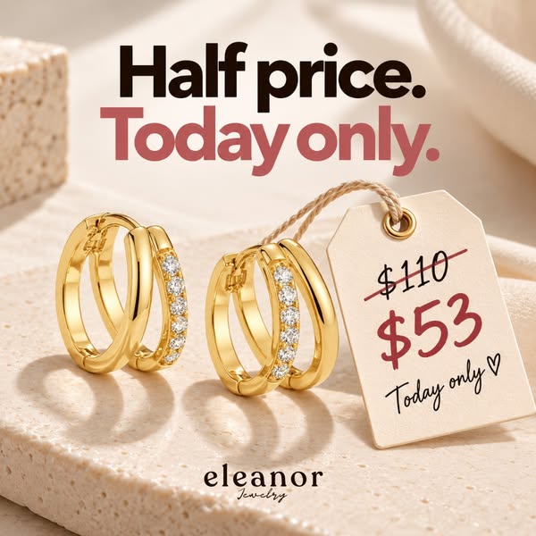 Elina Double Hoop
