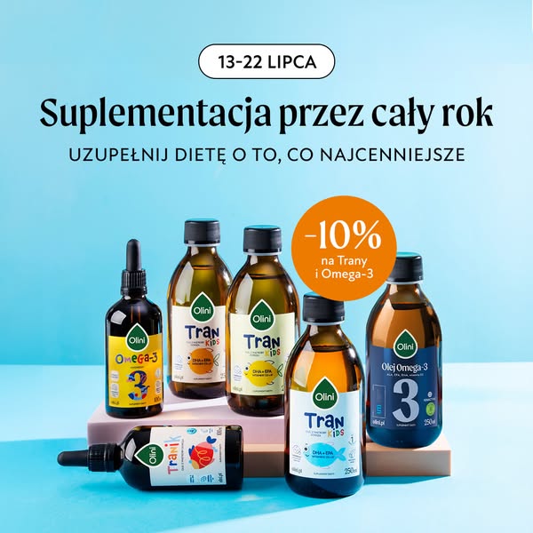 10% na wszystkie trany i oleje omega-3