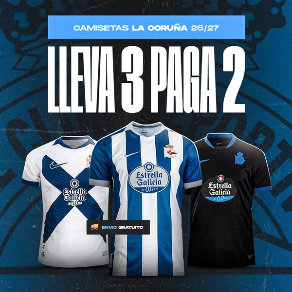 Camisetas del Depor 26/27
