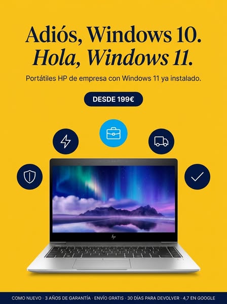 HP con Windows 11 instalado