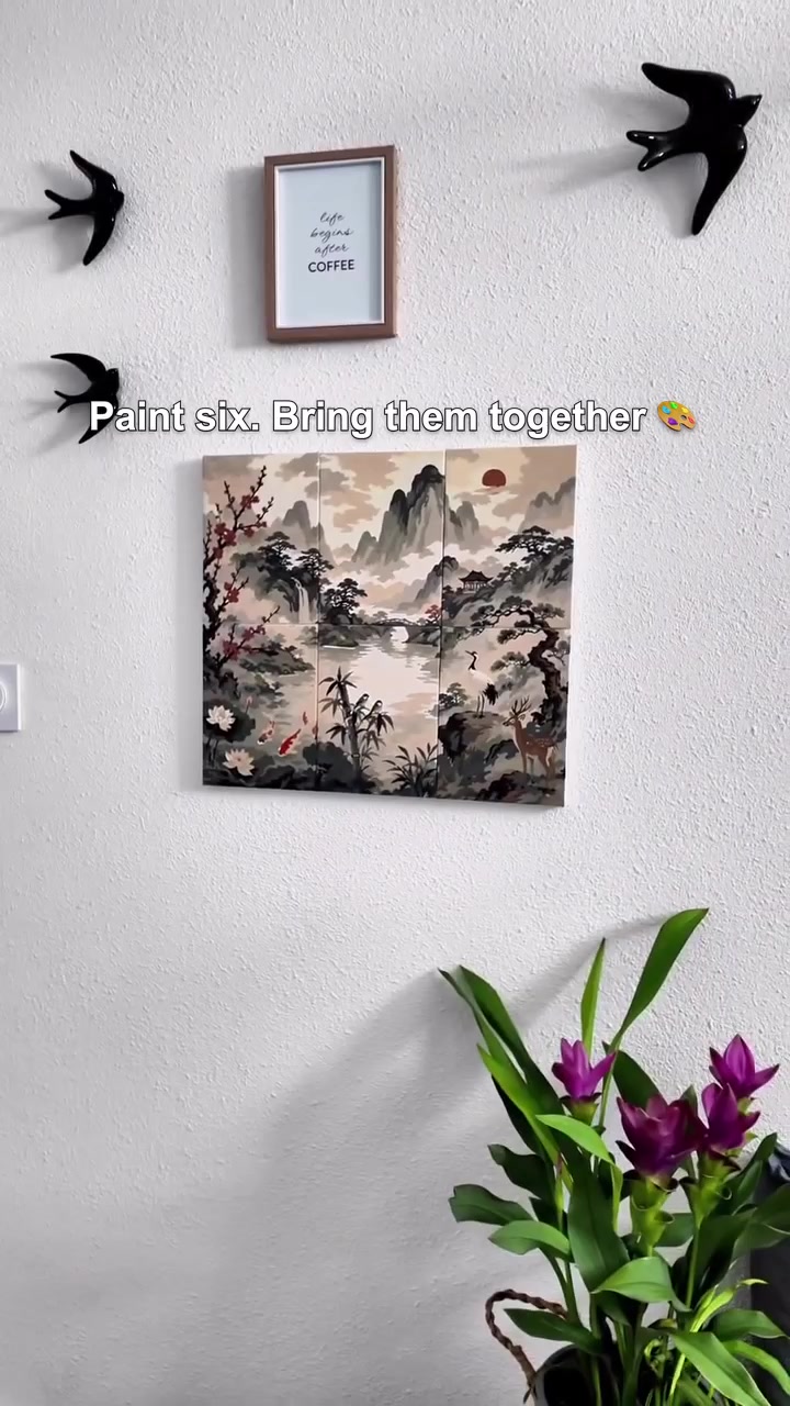 Six Small Paintings. One Artwork.