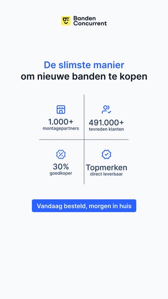 Tot 30% goedkopere autobanden