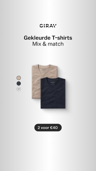 T-shirts: 2 voor € 40