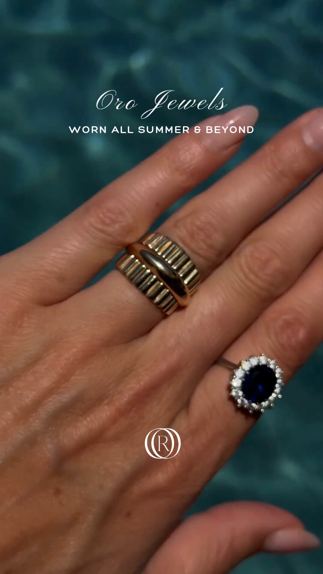 Unieke ringen. 14k goud.