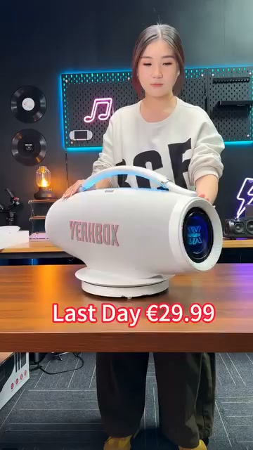 Pumpbox Portable Party Speaker with 2 Wireless Mics