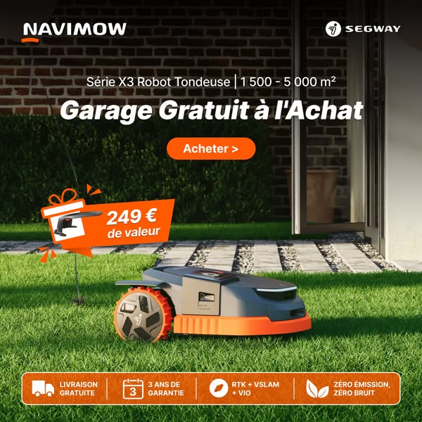 Garage offert avec votre Navimow X3