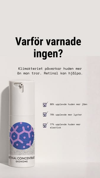 Klimakteriet och huden: Så kan Retinal hjälpa