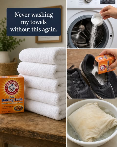 The Result of Adding Baking Soda to Your Towels