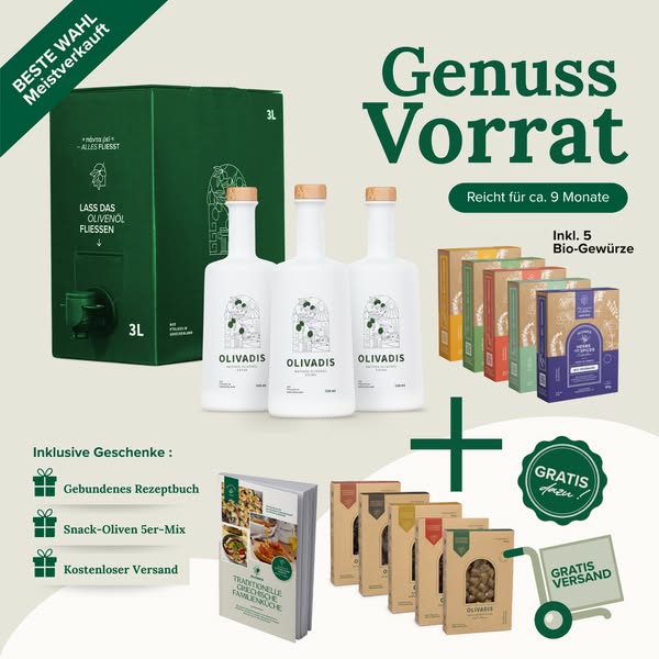 Jahresvorrat 2025 - Premium Olivenöl | Olivadis