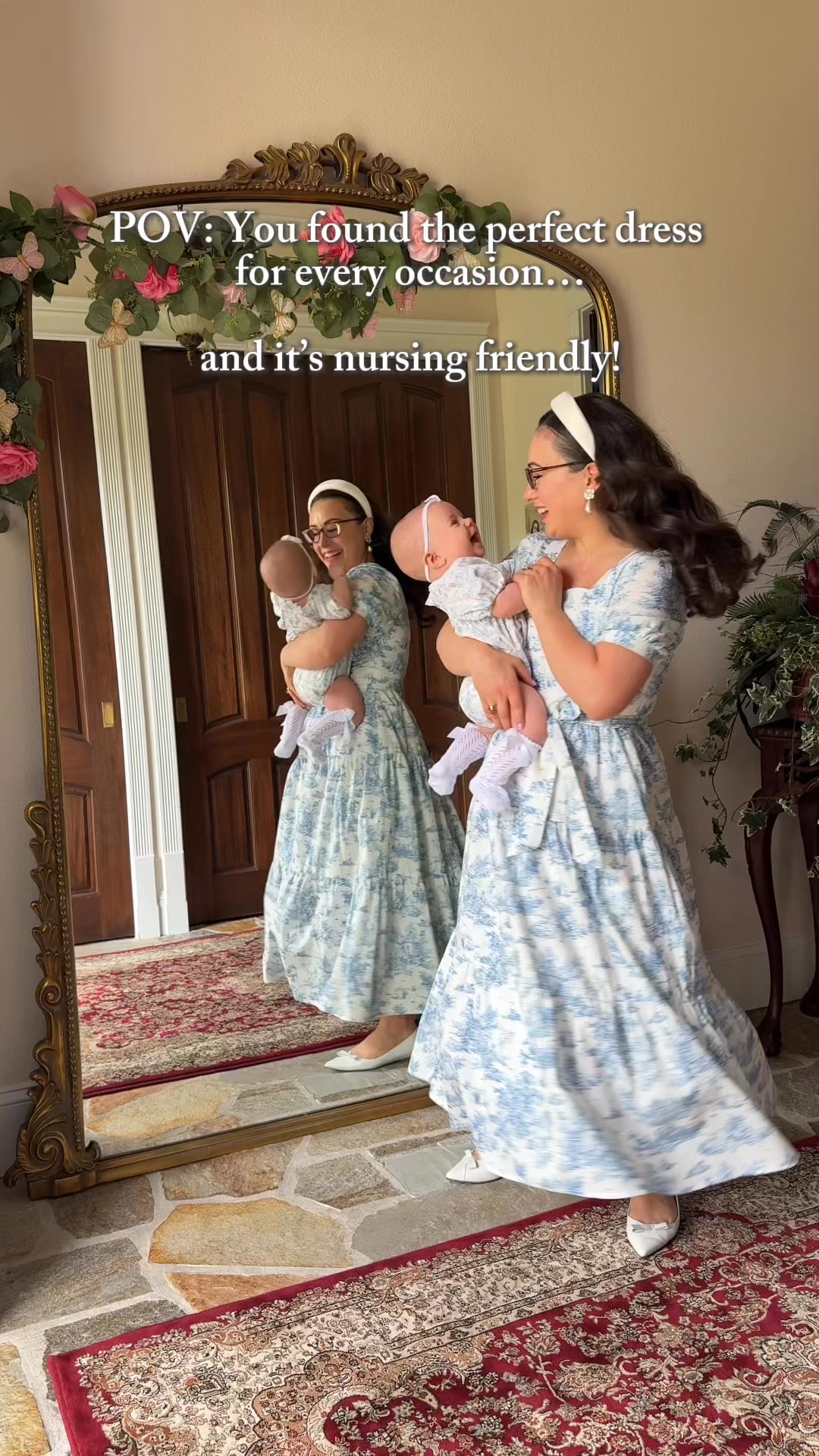 Timeless, cotton nursing dress